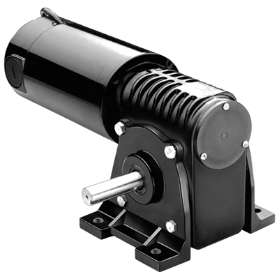 Bodine Electric, 4100, 250 Rpm, 71.0000 lb-in, 1/2 hp, 130 dc, 42A-5H Series DC Right Angle Gearmotor
